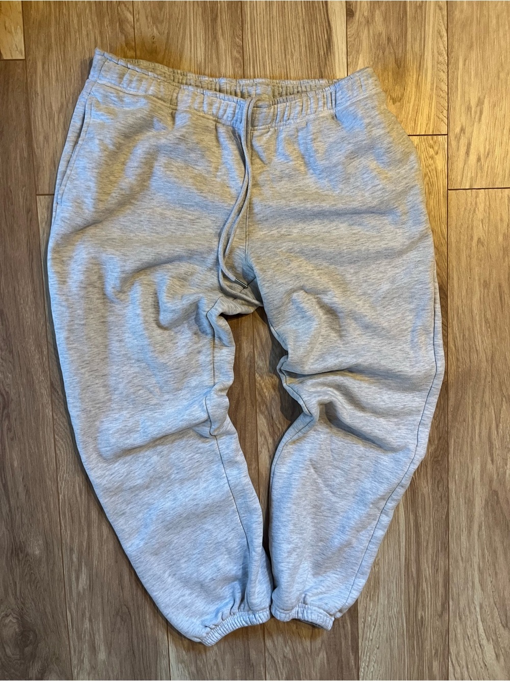 Cotton On Body heather gray sweatpants with drawstring